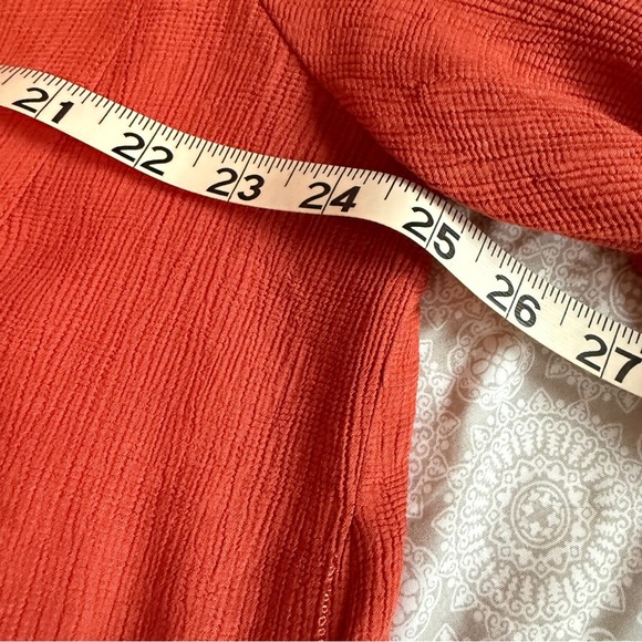 Entro Rust V-Neck Top Women's Medium - Picture 7 of 9